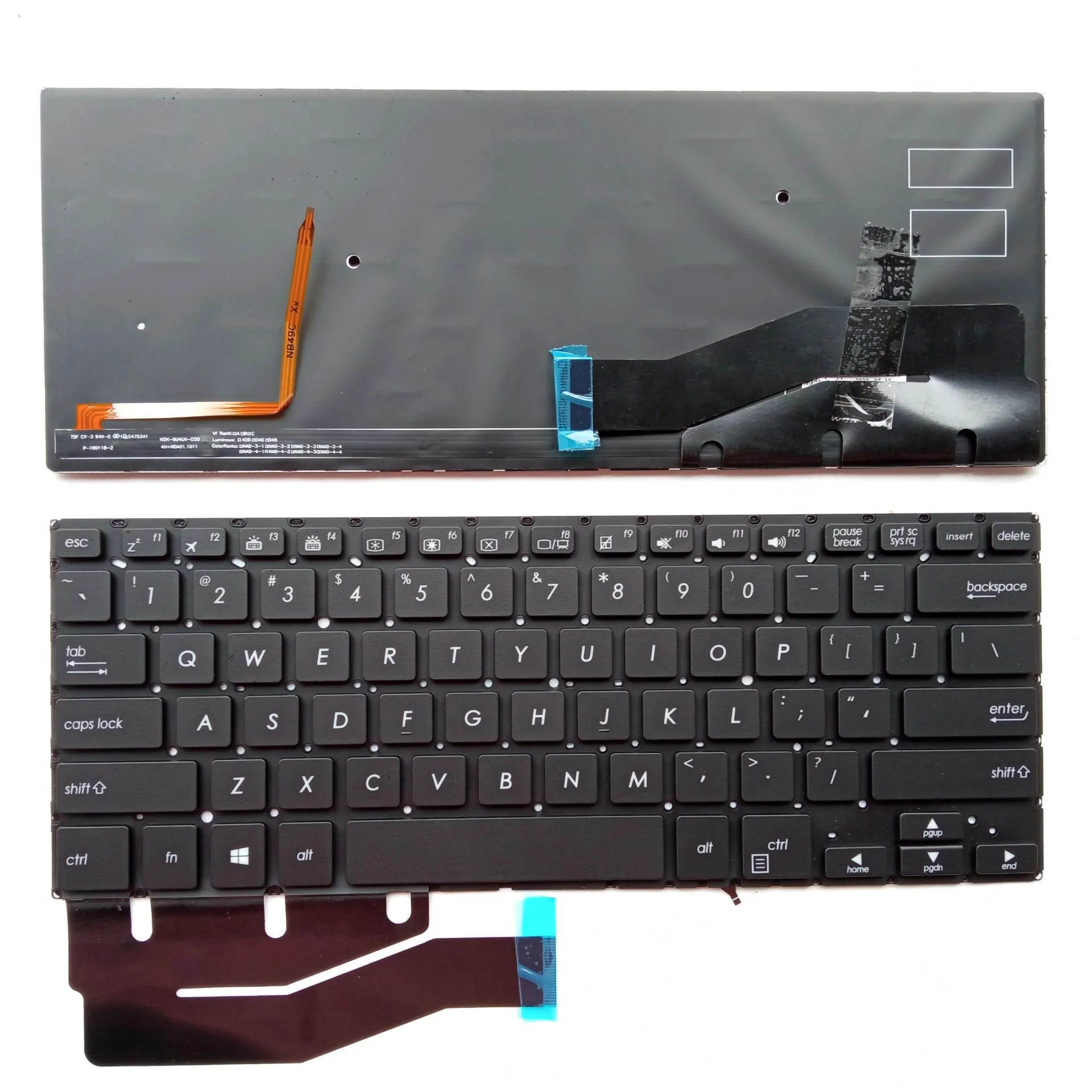 Picture of New Replacement Keyboard Laptop For ASUS TP410/TP410U BLACK Backlit (OEM) US Layout